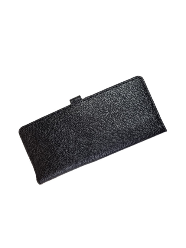 ست هدیه کیف دسته چک/ جاکارتی آکاردئونی و جاکلیدی کراواتی/ چرم طبیعی گاوی دستدوز/ جِی چرم تبریز/ مشکی