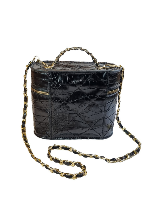 کیف مجلسی زنانه/ طرح شنل/ تمام چرم طبیعی گاوی اعلای تبریز/ دستدوز/ مشکی کوروکو/ جِی چرم تبریز